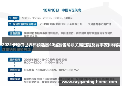 2022卡塔尔世界杯预选赛40强赛各阶段关键日期及赛事安排详解